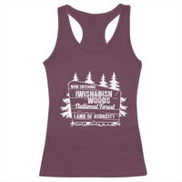 Iwishabish Woods National Forest Racerback Tank Top Funny Land of Audacity Meme Sassy Humor - Wonder Print Shop