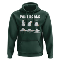 Funny Snowman Pain Scale Christmas Hoodie Melting Snowman Holiday Humor - Wonder Print Shop