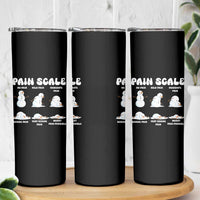 Funny Snowman Pain Scale Christmas Skinny Tumbler Melting Snowman Holiday Humor - Wonder Print Shop