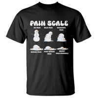 Funny Snowman Pain Scale Christmas T Shirt Melting Snowman Holiday Humor - Wonder Print Shop