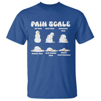 Funny Snowman Pain Scale Christmas T Shirt Melting Snowman Holiday Humor - Wonder Print Shop