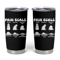 Funny Snowman Pain Scale Christmas Tumbler Cup Melting Snowman Holiday Humor - Wonder Print Shop