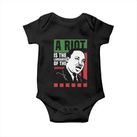 Martin Luther King MLK Baby Onesie A Riot Is The Language Of The Unheard Civil Rights
