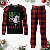 Martin Luther King MLK Plaid Pajama Set A Riot Is The Language Of The Unheard Civil Rights - Wonder Print Shop