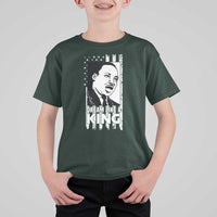Martin Luther King MLK T Shirt For Kid Dream Like A King Black History American Flag - Wonder Print Shop