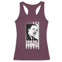 Martin Luther King MLK Racerback Tank Top Dream Like A King Black History American Flag