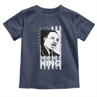 Martin Luther King MLK Toddler T Shirt Dream Like A King Black History American Flag