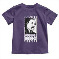 Martin Luther King MLK Toddler T Shirt Dream Like A King Black History American Flag