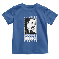Martin Luther King MLK Toddler T Shirt Dream Like A King Black History American Flag
