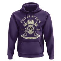 Gulf of Mexico Pirate Sugar Skull Hoodie Est 1550 Stay Salty And Resist