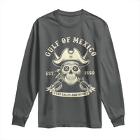 Gulf of Mexico Pirate Sugar Skull Long Sleeve Shirt Est 1550 Stay Salty And Resist