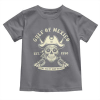 Gulf of Mexico Pirate Sugar Skull Toddler T Shirt Est 1550 Stay Salty And Resist