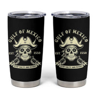 Gulf of Mexico Pirate Sugar Skull Tumbler Cup Est 1550 Stay Salty And Resist