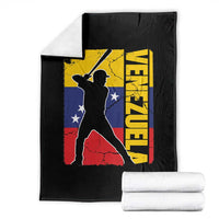 Venezuela Baseball Pride Vintage Flag Throw Blanket Venezuelan Sports Fan Gift for Latino Beisbol Lovers