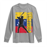 Venezuela Baseball Pride Vintage Flag Long Sleeve Shirt Venezuelan Sports Fan Gift for Latino Beisbol Lovers