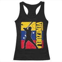 Venezuela Baseball Pride Vintage Flag Racerback Tank Top Venezuelan Sports Fan Gift for Latino Beisbol Lovers