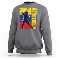 Venezuela Baseball Pride Vintage Flag Sweatshirt Venezuelan Sports Fan Gift for Latino Beisbol Lovers