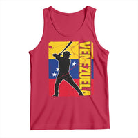 Venezuela Baseball Pride Vintage Flag Tank Top Venezuelan Sports Fan Gift for Latino Beisbol Lovers
