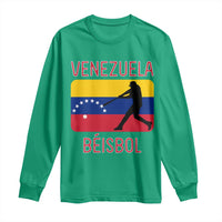 Venezuela Beisbol Flag Long Sleeve Shirt Venezuelan Baseball Pride Latino Sports Fans