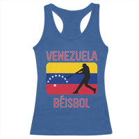 Venezuela Beisbol Flag Racerback Tank Top Venezuelan Baseball Pride Latino Sports Fans