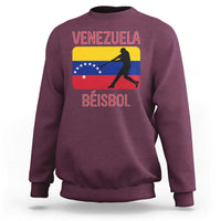 Venezuela Beisbol Flag Sweatshirt Venezuelan Baseball Pride Latino Sports Fans