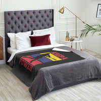 Arepa Power Venezuela Baseball Flag Throw Blanket Funny Venezuelan Pride Gift for Beisbol Lovers