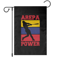 Arepa Power Venezuela Baseball Flag Garden Flag Funny Venezuelan Pride Gift for Beisbol Lovers
