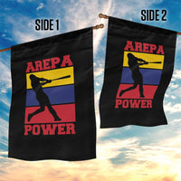 Arepa Power Venezuela Baseball Flag Garden Flag Funny Venezuelan Pride Gift for Beisbol Lovers