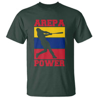 Arepa Power Venezuela Baseball Flag T Shirt Funny Venezuelan Pride Gift for Beisbol Lovers