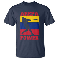 Arepa Power Venezuela Baseball Flag T Shirt Funny Venezuelan Pride Gift for Beisbol Lovers