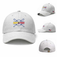 Arepa Power Baseball Crossed Bats Baseball Cap Funny Venezuelan Pride Gift for Latino Sports Fans