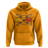 Arepa Power Baseball Crossed Bats Hoodie Funny Venezuelan Pride Gift for Latino Sports Fans