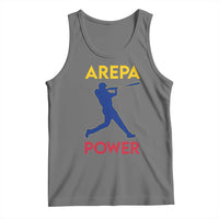 Arepa Power Baseball Batter Silhouette Tank Top Venezuelan Pride Beisbol for Baseball Fans