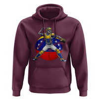 Venezuela Baseball Pitcher Skeleton Hoodie Venezuelan Flag Venezuela Pride Sports Fans