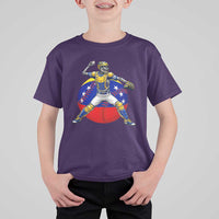Venezuela Baseball Pitcher Skeleton T Shirt For Kid Venezuelan Flag Venezuela Pride Sports Fans