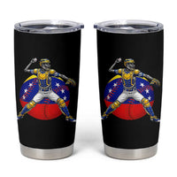Venezuela Baseball Pitcher Skeleton Tumbler Cup Venezuelan Flag Venezuela Pride Sports Fans