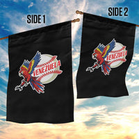Venezuela Baseball Flying Scarlet Macaw and Ball Garden Flag Ara Macao Guacamaya Venezuelan Pride