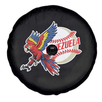 Venezuela Baseball Flying Scarlet Macaw and Ball Spare Tire Cover Ara Macao Guacamaya Venezuelan Pride