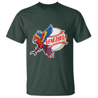 Venezuela Baseball Flying Scarlet Macaw and Ball T Shirt Ara Macao Guacamaya Venezuelan Pride