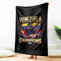Venezuela Champions 2026 Throw Blanket Beisbol Venezuelan Pride Flag Baseball Fans