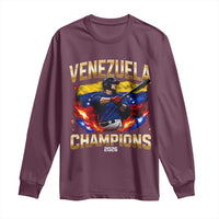 Venezuela Champions 2026 Long Sleeve Shirt Beisbol Venezuelan Pride Flag Baseball Fans