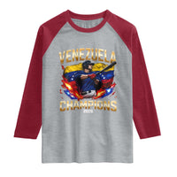 Venezuela Champions 2026 Raglan Shirt Beisbol Venezuelan Pride Flag Baseball Fans