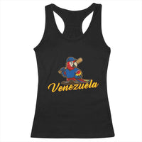 Venezuela Guacamaya Macaw Baseball Racerback Tank Top Venezuelan Pride Latino Beisbol Fans