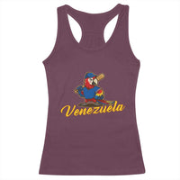 Venezuela Guacamaya Macaw Baseball Racerback Tank Top Venezuelan Pride Latino Beisbol Fans
