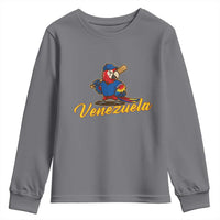 Venezuela Guacamaya Macaw Baseball Youth Sweatshirt Venezuelan Pride Latino Beisbol Fans