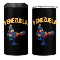 Venezuela Baseball Macaw Batter 4 in 1 Can Cooler Tumbler Ara Macao Guacamaya Venezuelan Pride