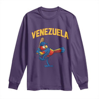 Venezuela Baseball Macaw Batter Long Sleeve Shirt Ara Macao Guacamaya Venezuelan Pride