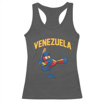 Venezuela Baseball Macaw Batter Racerback Tank Top Ara Macao Guacamaya Venezuelan Pride