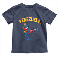 Venezuela Baseball Macaw Batter Toddler T Shirt Ara Macao Guacamaya Venezuelan Pride