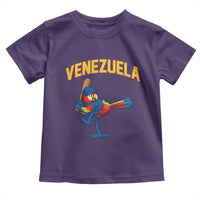 Venezuela Baseball Macaw Batter Toddler T Shirt Ara Macao Guacamaya Venezuelan Pride
